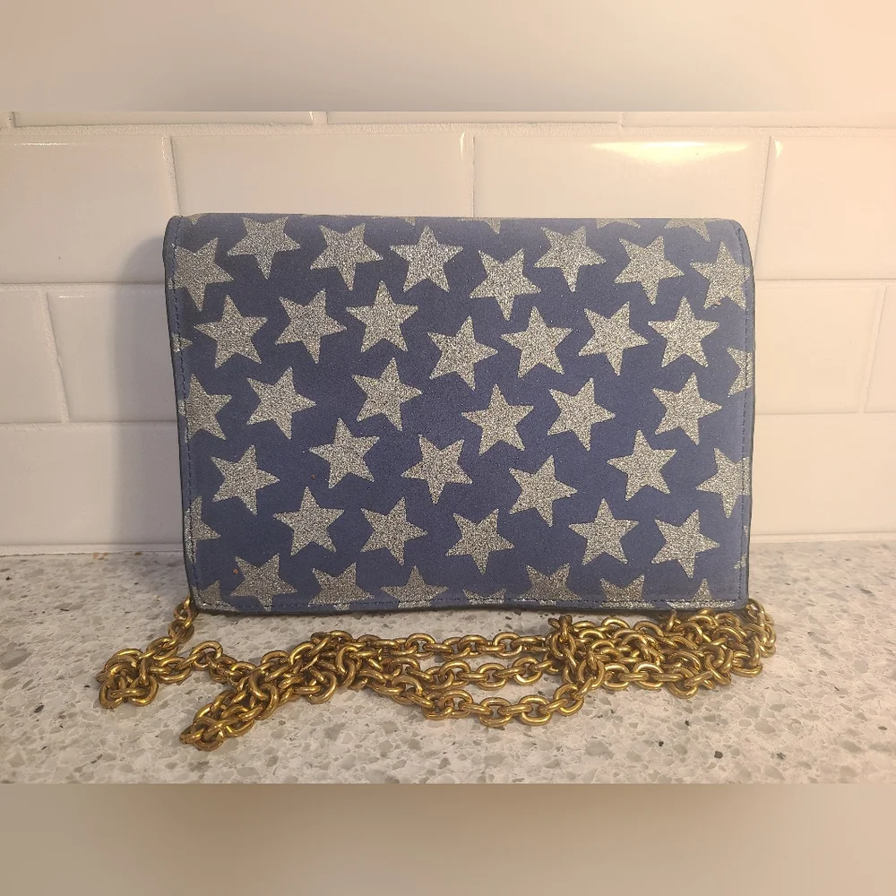 Jcrew Harrison Clutch Convertible Crossbody Bag Stars Italy